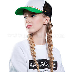 Brass Enamel Link Baseball Cap Chain&nbsp;AJEW-GO00028