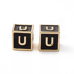 Rack Plating Brass Enamel Beads&nbsp;KK-B060-04G-01U