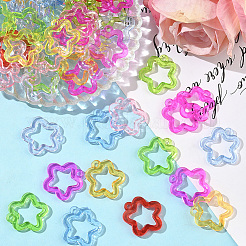100Pcs Transparent Acrylic Pendants&nbsp;TACR-SP0001-33