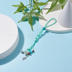 Braided Nylon Cord Macrame Pouch Pendant Decorations&nbsp;AJEW-JB01127