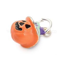Halloween Themes Alloy Enamel Pendants&nbsp;FIND-I063-02B
