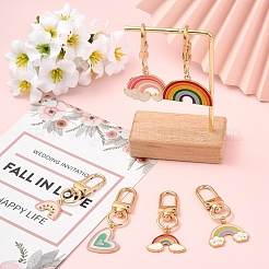 6Pcs Alloy Enamel Pendant Decorations&nbsp;HJEW-YW00233