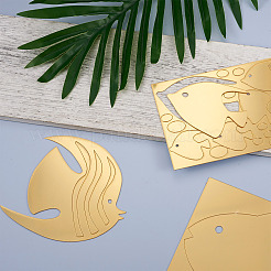3 Sets 3 Style Fish Acrylic Mirror Wall Stickers&nbsp;DIY-CF0001-02A