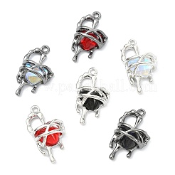 12Pcs 6 Colors Resin Rhinestone Pendants&nbsp;RB-CJ0001-09