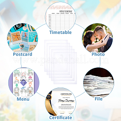 A4 PVC Plastic ID Name Card Holder&nbsp;AJEW-WH0083-70C