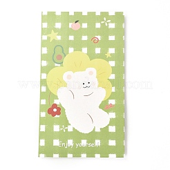 Rectangle with Bear Pattern Paper Candy Bags&nbsp;CARB-G007-03D