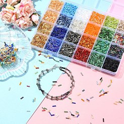 DIY Glass Bugle Beads Bracelets Jewelry Making Kits&nbsp;DIY-YW0010-65