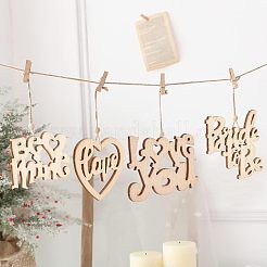 Laser Cut Natural Wood Slices&nbsp;WOOD-OC0001-50