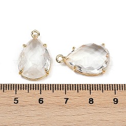 Natural Quartz Crystal Faceted Pendants&nbsp;G-K347-05G-04