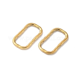 304 Stainless Steel Twisted Linking Rings&nbsp;STAS-L300-006B-G