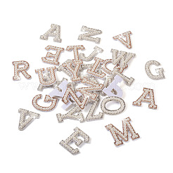 2 Sets 2 Colors Letter A-Z Imitation Pearl Cloth Patches&nbsp;PATC-TA0001-01