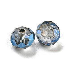 Transparent Electroplate Glass Beads&nbsp;GLAA-L046-02K