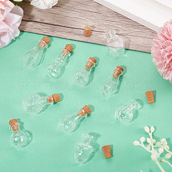 10Pcs Clear Glass Wishing Bottles&nbsp;AJEW-TA0002-85G