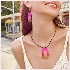 20Pcs 10 Styles Resin & Wood Pendants&nbsp;WOOD-TA0002-67B