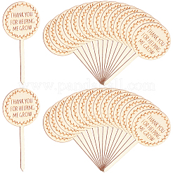 Wood Plant Labels&nbsp;DIY-GF0014-39B
