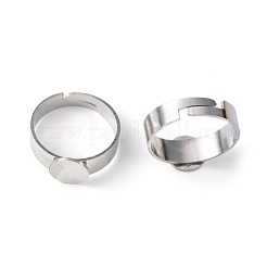 Tarnish Resistant 304 Stainless Steel Ring Shanks&nbsp;STAS-B018-304