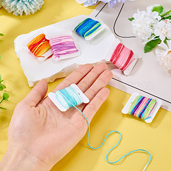 6Pcs 6 Colors Segment Dyed Polyester Embroidery Threads&nbsp;DIY-TAC0020-72