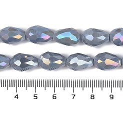 Opaque Solid Color Electroplate Glass Beads Strands&nbsp;LS-EGLA-N013-P10mm-B05