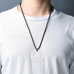 3Pcs Natural Afghan White Jade Hollow Big Pendants&nbsp;G-CA0001-79