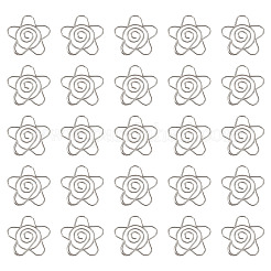 Flower Iron Paper Clips&nbsp;AJEW-TAC0006-32P
