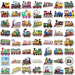56Pcs Cartoon Train Theme PVC Waterproof Stickers&nbsp;STIC-Z002-09