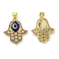 Brass Cubic Zirconia Pendants&nbsp;KK-K338-02G-04