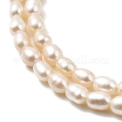 Natural Cultured Freshwater Pearl Beads Strands&nbsp;PEAR-I007-01O-01E