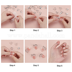 Brass False Nail Rings&nbsp;MRMJ-AR0001-28P