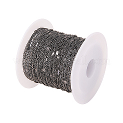 Soldered Brass Coated Iron Curb Chains&nbsp;CH-CJ0001-01A-B
