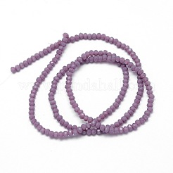 Faceted Rondelle Glass Beads Strands&nbsp;X-GLAA-M028-2mm-A02