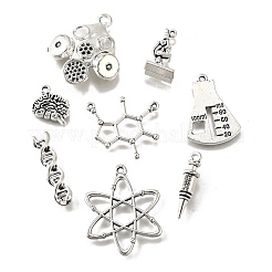 32Pcs 8 Styles Tibetan Style Alloy Charms&nbsp;TIBE-FP0001-07