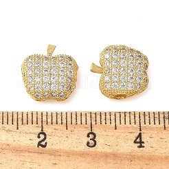 Brass Micro Pave Cubic Zirconia Charms&nbsp;KK-C086-11G