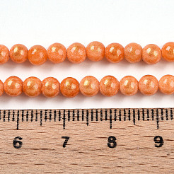 Natural Mashan Jade Beads Strands&nbsp;G-A255-A01-04J