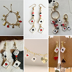 60Pcs 2 Styles Alloy Enamel Pendants&nbsp;ENAM-SC0006-64