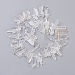 Natural Quartz Crystal Pointed Beads Strands&nbsp;G-L484-01