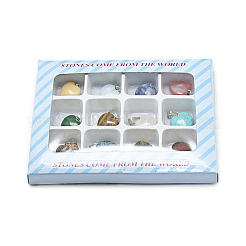 Natural & Synthetic Mixed Stone Pendants&nbsp;G-S293-03-B