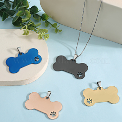 4Pcs 4 Colors 201 Stainless Steel Big Pendants&nbsp;FIND-GF0007-87