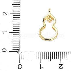 Brass Micro Pave Cubic Zirconia Pendants&nbsp;KK-D357-13G