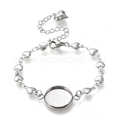 Tarnish Resistant 304 Stainless Steel Link Chain Bracelet Making&nbsp;STAS-L248-A