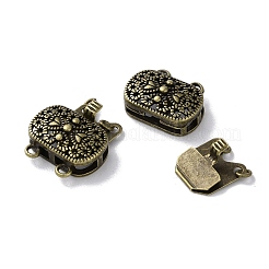 Brass Box Clasps&nbsp;KK-F867-38AB