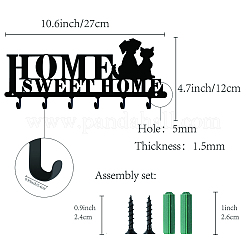 Iron Wall Mounted Hook Hangers&nbsp;AJEW-WH0156-018
