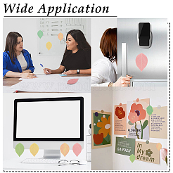 6Pcs 6 Colors Leaf Paper Pad Sticky Notes&nbsp;AJEW-ME0001-25