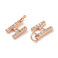 Brass Micro Pave Grade AAA Cubic Zirconia Charms&nbsp;LS-ZIRC-P067-11RG-H-NR