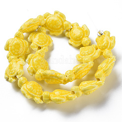 Glazed Porcelain Beads&nbsp;PORC-Q265-007B