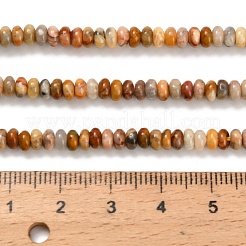Natural Crazy Agate Beads Strands&nbsp;G-Z110-B34-2x4mm
