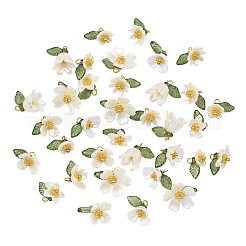 70Pcs 7 Styles Spray Paint ABS Plastic Imitation Pearl & Opaque Pendants&nbsp;PALLOY-JF05604