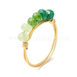 Dyed Natural Malaysia Jade Finger Rings for Women&nbsp;RJEW-JR01108