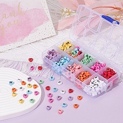 500Pcs 10 Colors Opaque Acrylic Enamel Beads&nbsp;MACR-YW0001-48