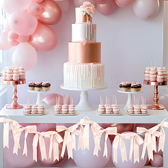 Cloth Bowknot Garland&nbsp;AJEW-WH20064-76B