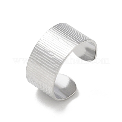 304 Stainless Steel Cuff Open Rings&nbsp;RJEW-D357-02P